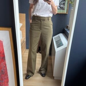 6397 olive green trouser size 2